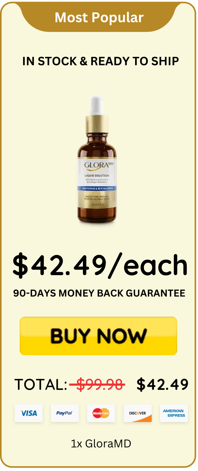 GloraMD Face Lift Serum offer price 